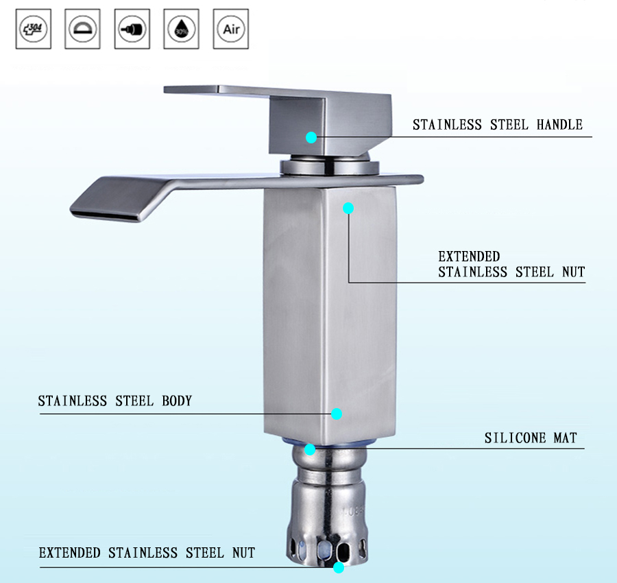 Hot And Cold Stainless Steel Faucet（13）