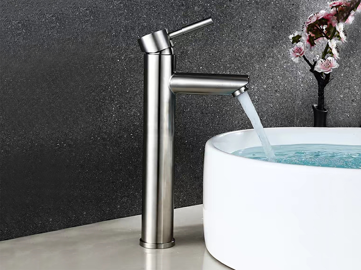 Household stainless steel elevated hot and cold faucets212