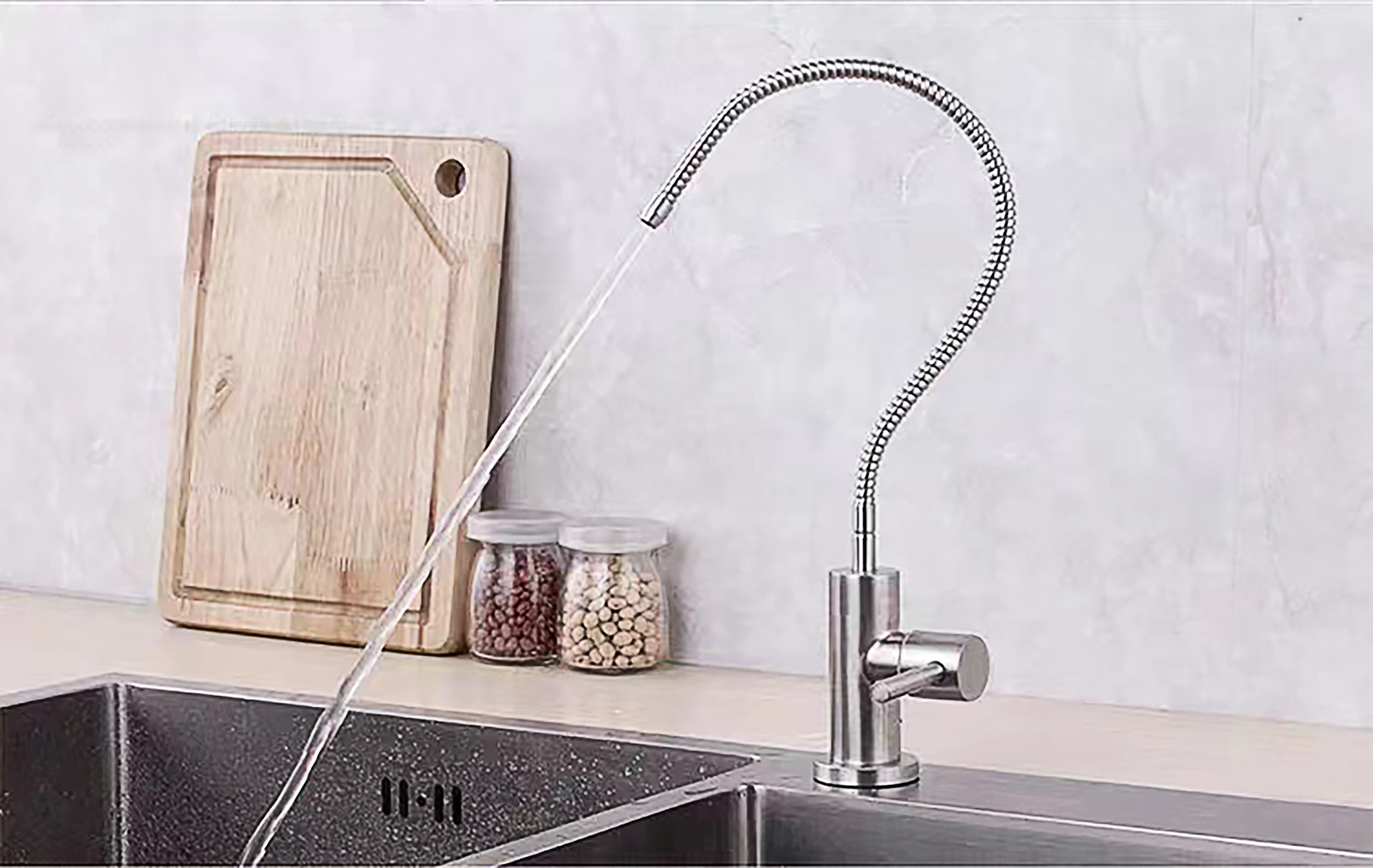 Stainless steel purification faucet for kitchen